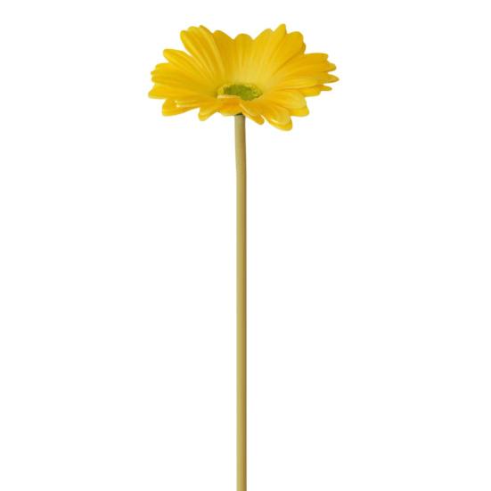 Красивый искусственный цветок герберы, реалистичное яркое цветное украшение