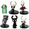 6 шт./комплект Игровые Фигурки Hollow Knight Silksong Kawaii Версия Маленькая Аниме Девочка-Оса Коллекционные Игрушки Q ПВХ Безопасно для Детей Развлекательные Забавные Игры
