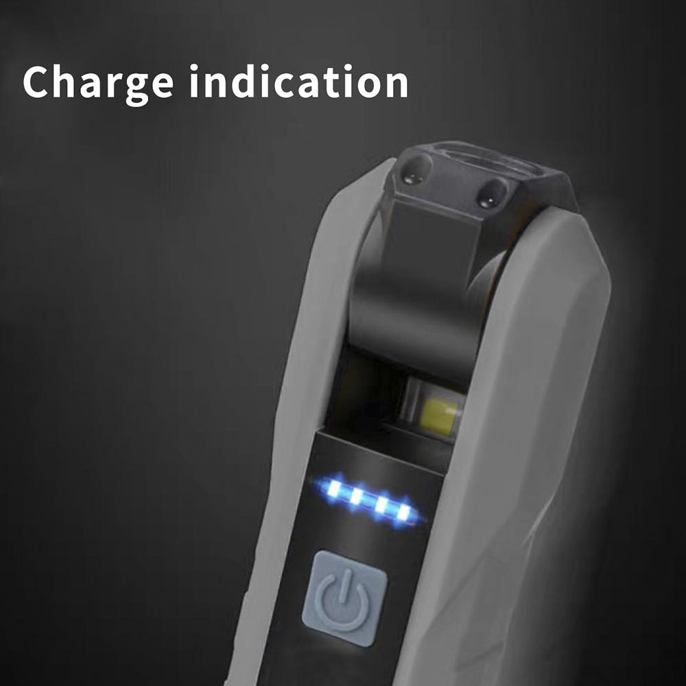 Портативный складной USB рабочий фонарь 4 режима COB фонарик перезаряжаемый магнитный светодиодный фонарик гибкий для