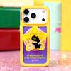 Hermit Crab Star Language Cat iPhone 17 Case, 16 Pro Max Compatible, with Magnetic Stand & Wrist Strap