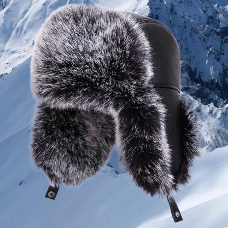 Зимняя мужская мода холодная шапка для улицы теплая шапка флисовая утолщенная защита ушей хлопковая шапка