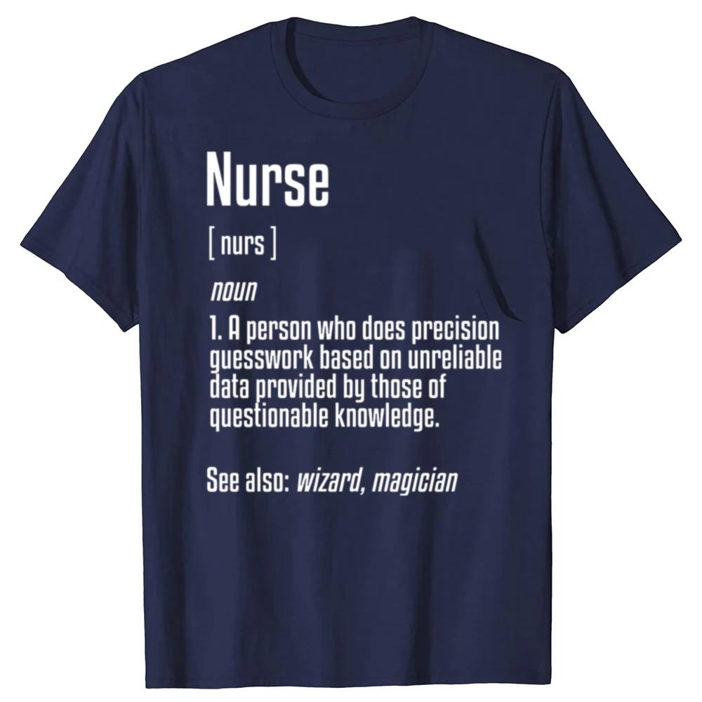 Nurse Definition T Shirt Funny Cute Nurses Week Gift Tshirt Printing Brand Man Tops Shirts Printing Cotton Short Sleeve Clothes