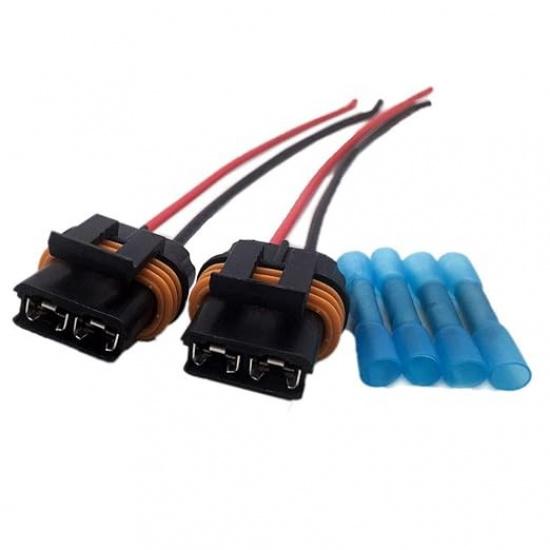 2PCS Fan Cooling Connector Pigtail Wiring Harness Compatible with Corvette Camar