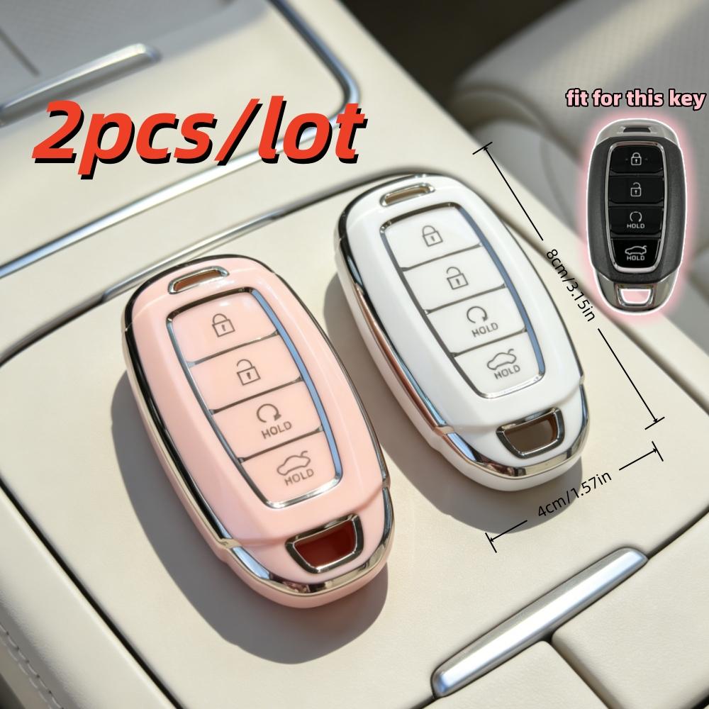 2 шт./лот Чехол-брелок для ключа автомобиля для Hyundai Kona 2017 I30 Ix35 Solaris Azera ELANTRA GRANDEUR IG