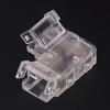 8pcs 8mm Strip Light Connector Transparent LED Strip Connector  For COB LED Strip Light
