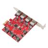 Плата расширения PCI Express с 4 портами 5 Гбит/с USB 3.0 для Windows 11 10 для Server 2012 для Linux Built