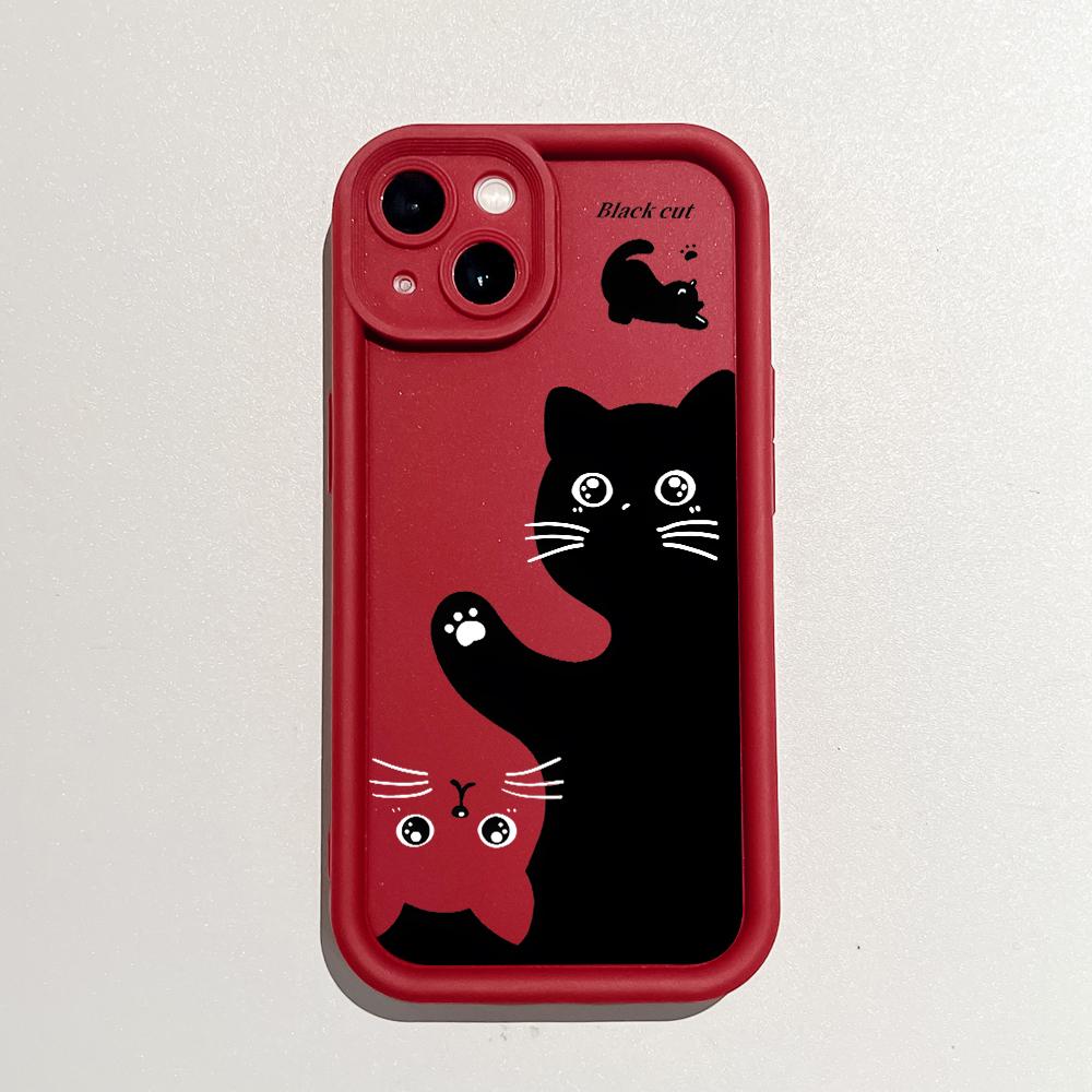 Мягкие силиконовые квадратные лестницы с мультяшным узором, полное покрытие, защита камеры, противоударный чехол для iPhone Infinix Tecno Vivo