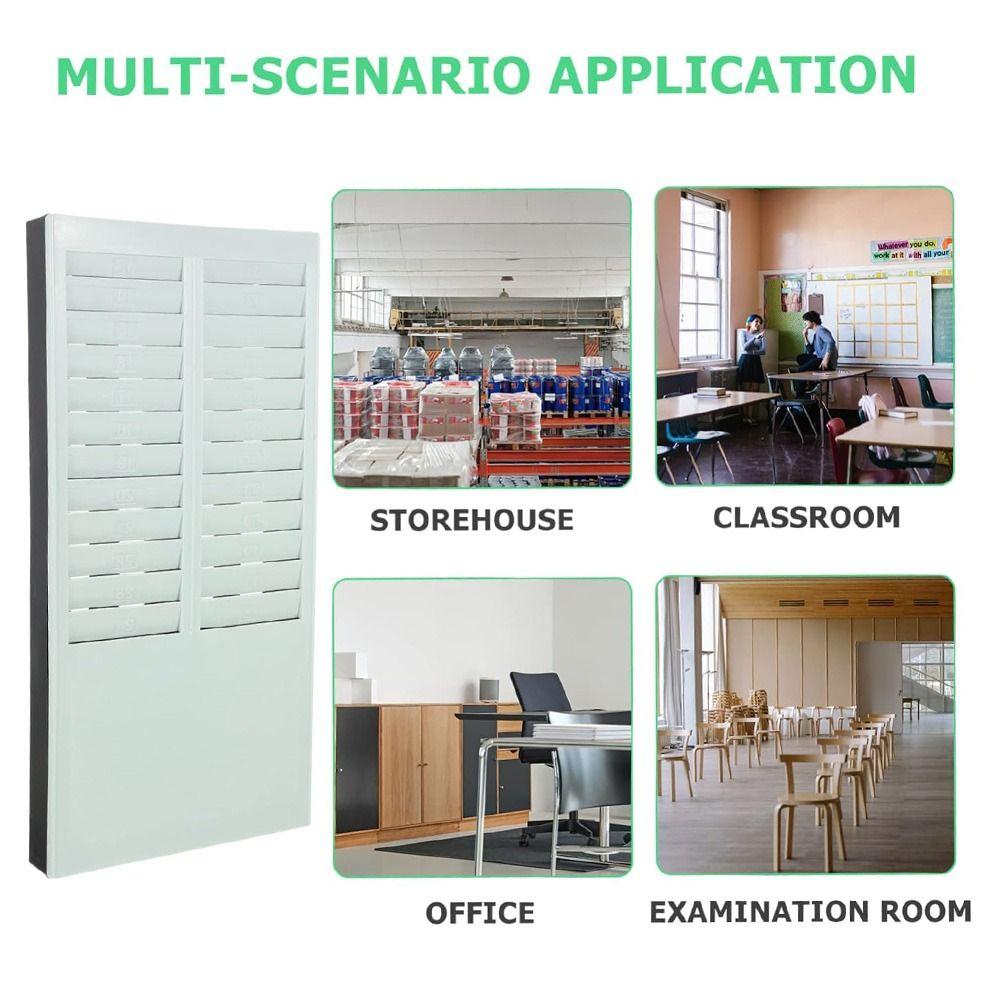 Пластиковый органайзер-держатель для табелей учета рабочего времени, настенный, для записи времени и расчета заработной платы, склад