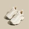 Dad's Shoes, Thick Soled Spring and Autumn Sports Shoes, Drip Molded Mesh Surface, Casual White Shoes for Women
