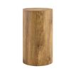 Round MDF Coffee Table, Wood Look, Minimalist Design, 30 Cm Diameter