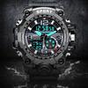 New Sport Relogio Men's Watch Waterproof Military Men's Watches Multifunctional With Dual Display Luminous