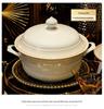 Набор керамических мисок и тарелок Jingdezhen для высоких температур - Премиальная подглазурная роспись, Китайский легкий люкс, Подарок с палочками для еды