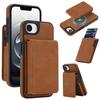 Retro Faux Leather Detachable Spring Card Bag Magnetic RFID Shockproof Phone Case For iPhone 18 Pro Max / 17 Pro Max