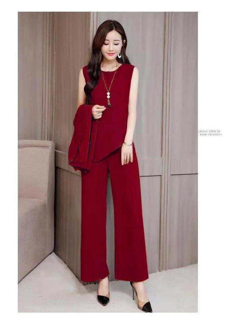 Trendy Plus Size Women's Slimming Three-Piece Set – Spring/Autumn 2025