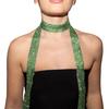 Women Long Scarf Shiny Sequins Comfortable Long-wear Scarf Sequin Embellished Decorative Scarf Daily Party Wear