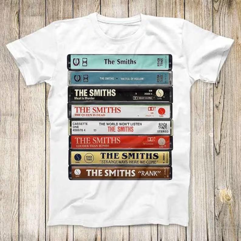 The Smiths Tee Music Album Cover Cassette Design Super Cool Retro