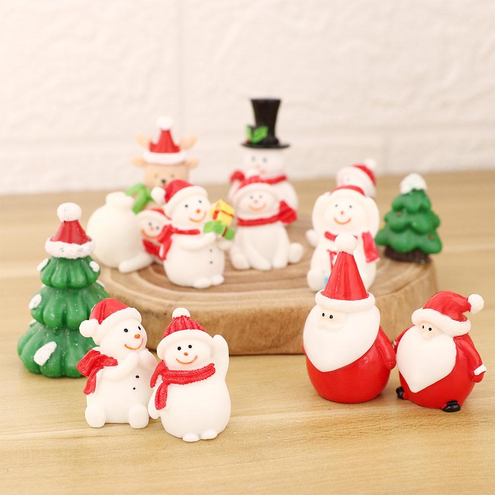 Fairy Garden Decoration Dollhouse Figures Figurines Ornaments Christmas Miniature Micro Landscape