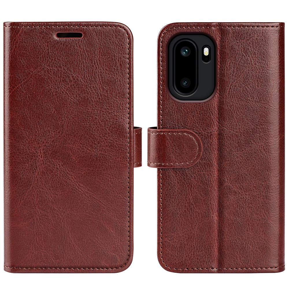 For OnePlus Ace 6 5G Case Crazy Horse Texture Stand Leather Phone Cover