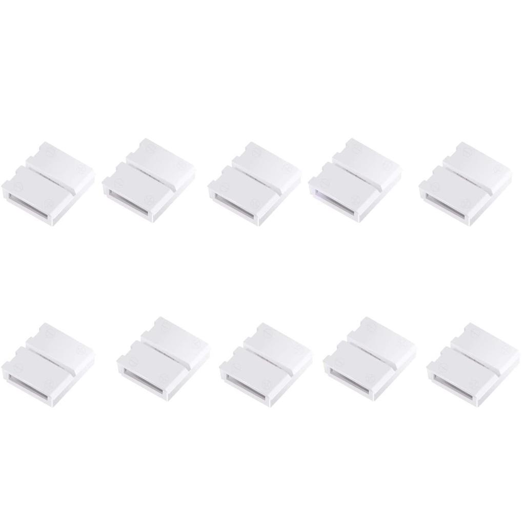 10/20/50PCS PBC Gapless Solderless Unwired 5050 RGB 10mm LED Light Strip Connectors 4-Pin