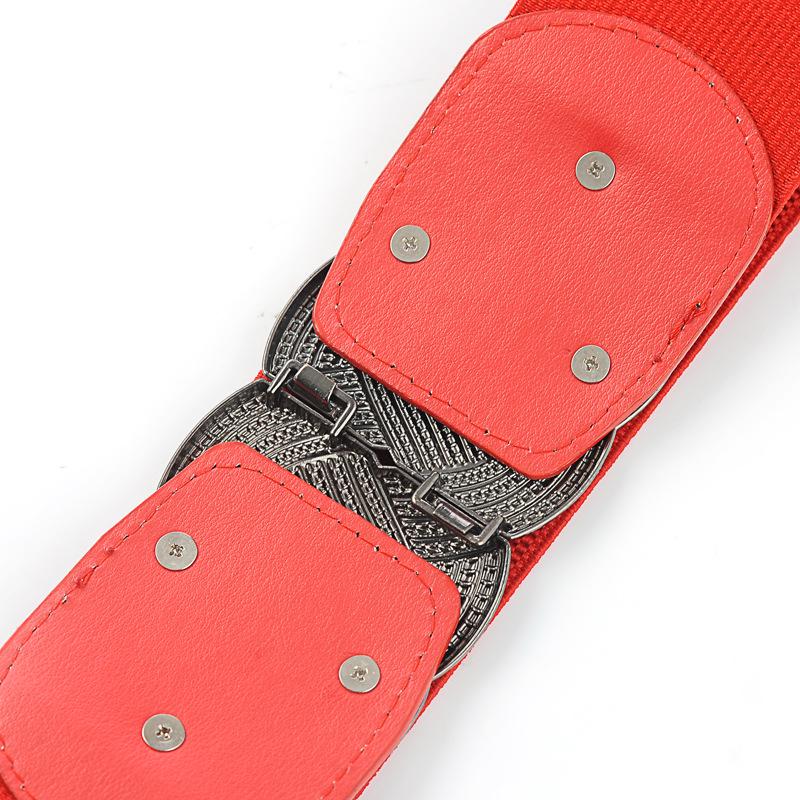 Korean Women's Wide Decorative Elastic Waist Belt - Stretchy, Simple, Versatile Waist-Cinching Accessory
