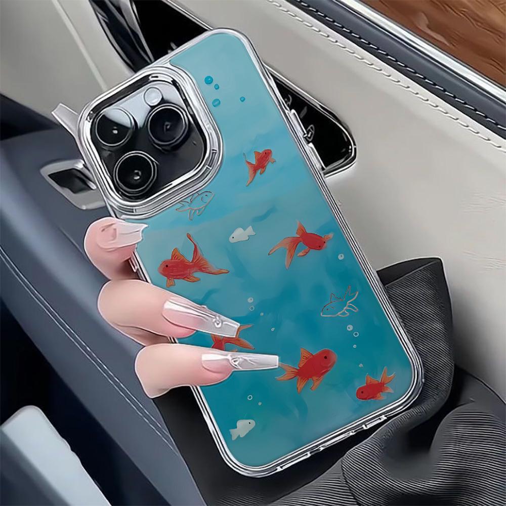 Ocean Carp Phone Case For Iphone 17 16 13 15 11 12 14 17 Pro Max Air 16E 17E Shockproof Transparent Cover Silicone Soft Fundas