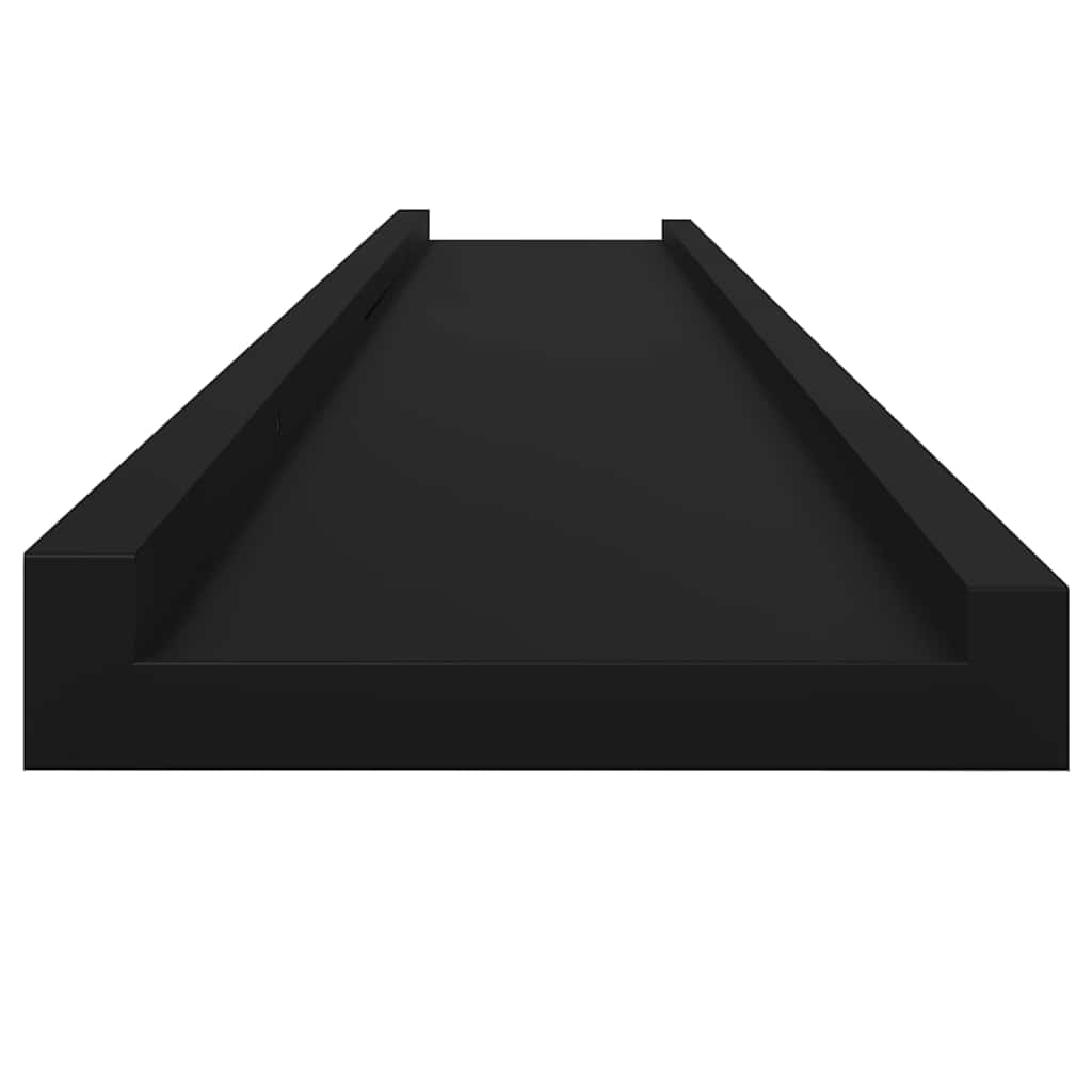 Vidaxl Настенные полки, 4 шт., Черные, 115x9x3 см