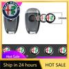  DCQFJ1 Car Stickers For Alfa Romeo 10X 14mm Car Key Badge Sticker Symbol Logo Key Shell Remote Fob Emblem Decal For Alfa Romeo Giuliett