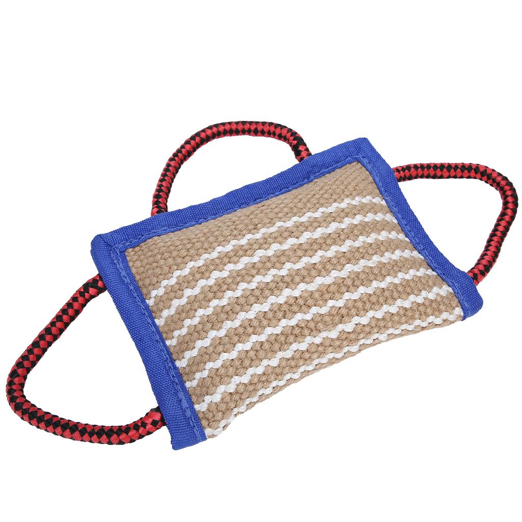 Льняной мешок для чистки зубов домашних животных, жевательная интерактивная обучающая игрушка для укусов для собак