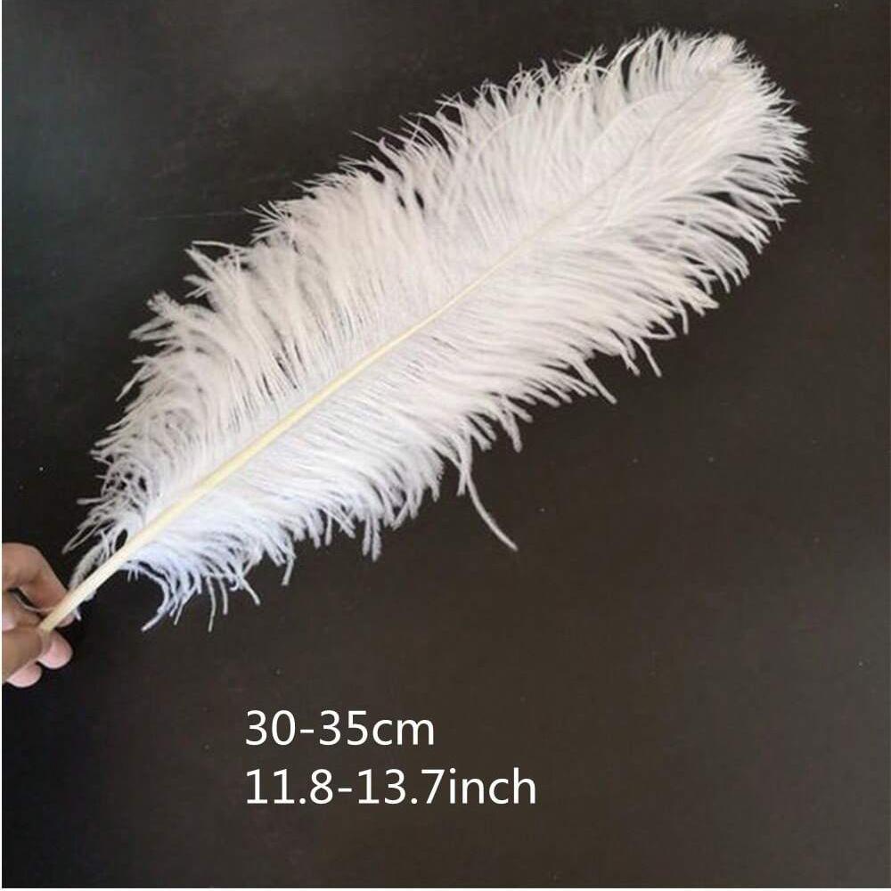 10 шт. элегантное страусиное перо белое пушистое перо для свадебной вечеринки домашняя комната DIY украшения 30-35 см/11,8-13,7 дюйма