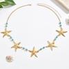 Shell Sea Star Imitation Pearl Body Chain Gold Beads Belly Chains Starfish Waist Chain  Summer