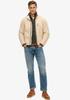 Демисезонная куртка Superdry Outdoor Full Zip Fleece oatmeal beige