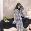 Autumn and Winter New Mid-length Plaid Imitation Mink Velvet Coat Korean Version Loose Thickened Woolen Cardigan Women Coat