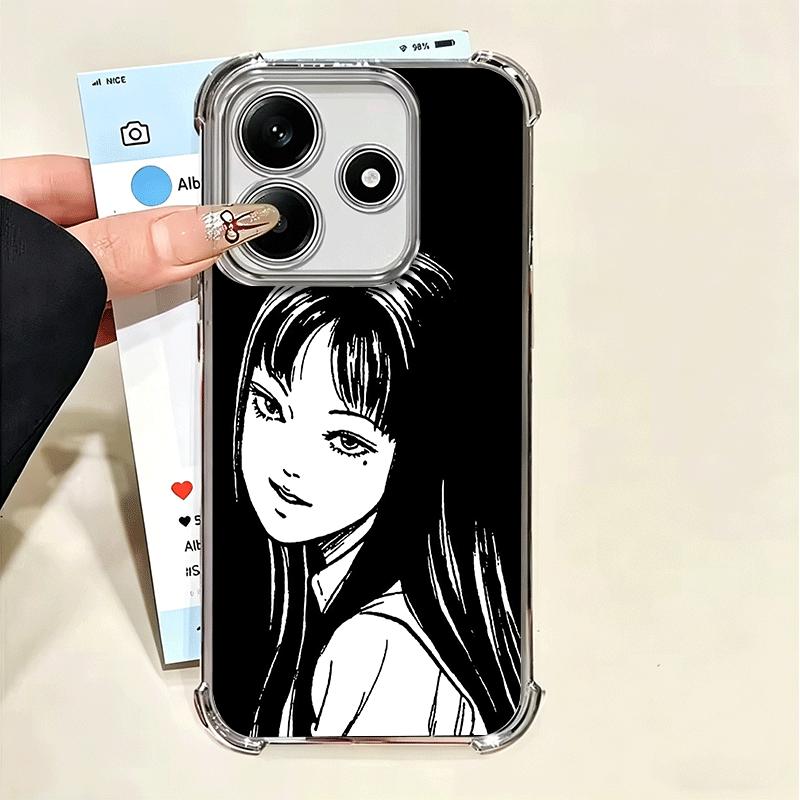 Японский Хоррор Аниме Покрытие Чехол для Телефона Для Xiaomi Poco X5 X6 X7 X8 Pro Max F8 Ultra F7 M8 M7 M5S Redmi 15C 15 14C 13C 13 X3 12