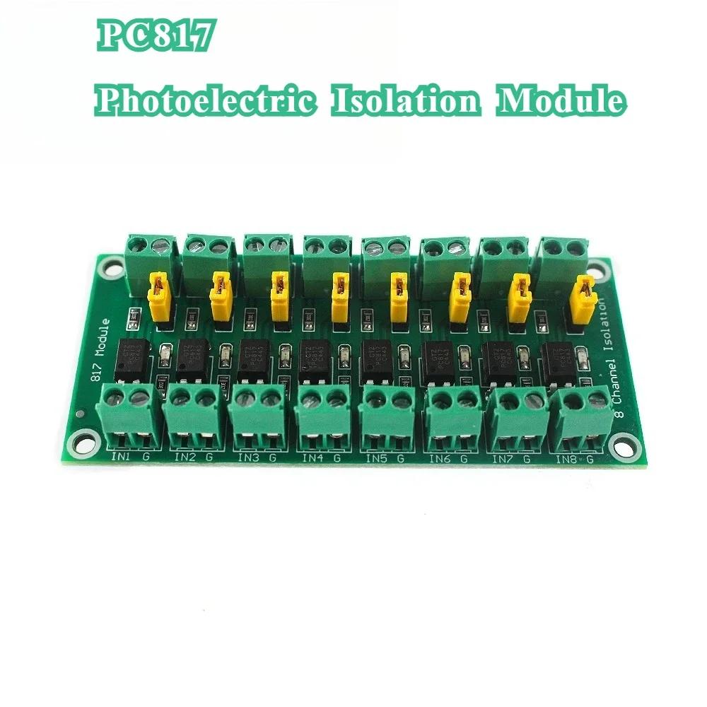 PC817 Optocoupler 8 Way Voltage Isolation Board Voltage Control Adapter Module Drive Photoelectric Isolation Module