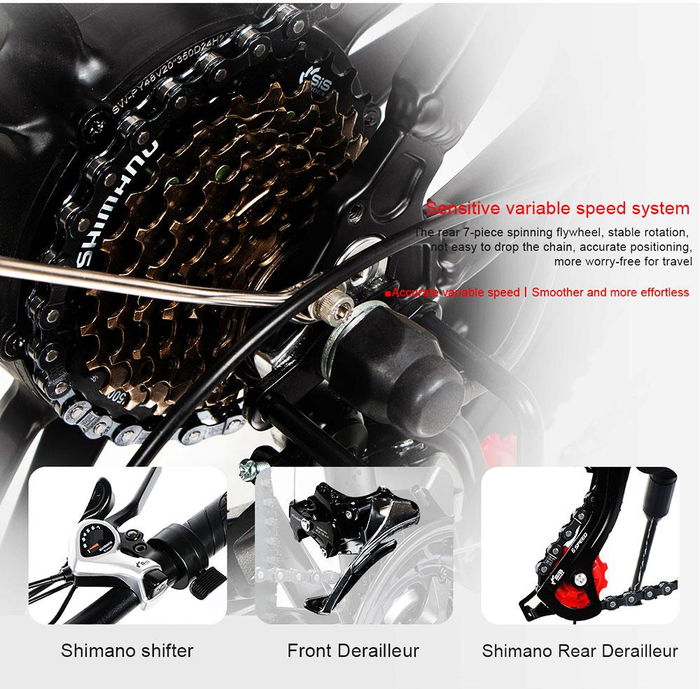 Склад Ebike в Великобритании/ЕС, Samebike LO26-II, 10 Ач, 48 В, 500 Вт, 26 дюймов, электрический велосипед с мопедом, умный складной велосипед, максимальная скорость 25-35 км/ч