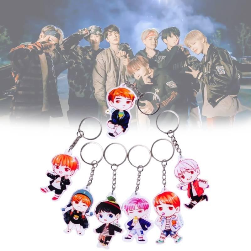 High-quality Bts Bangtan Boys Acrylic Key Ring Keychain Featuring Beloved Jung Kook Jimin Jin V Suga Jhope