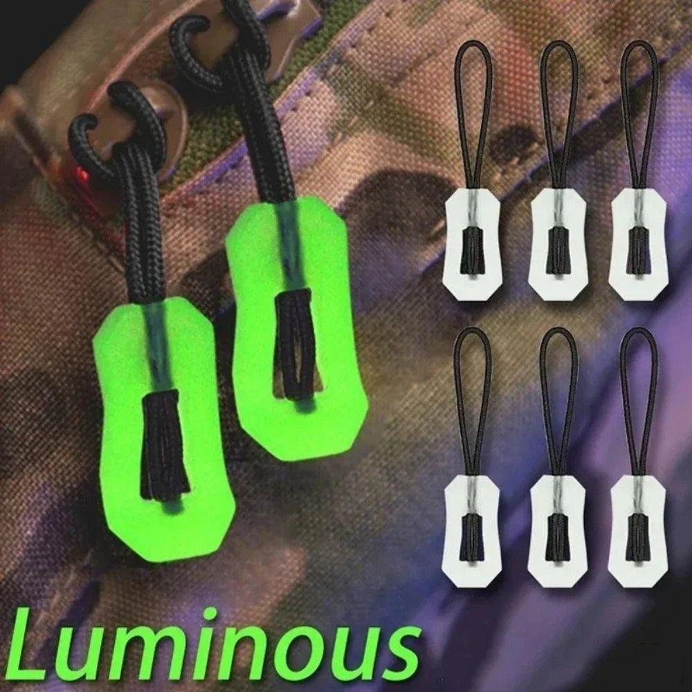 6 шт. маркеры для веревок-молний, светящиеся в темноте, набор для самостоятельного ремонта головки молнии, швейный инструмент