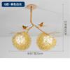 Светодиодные люстры Nordic Cottagecore Gold Bird'S Nest для гостиной, бара, обеденного стола, украшения для лофта, подвесные светильники