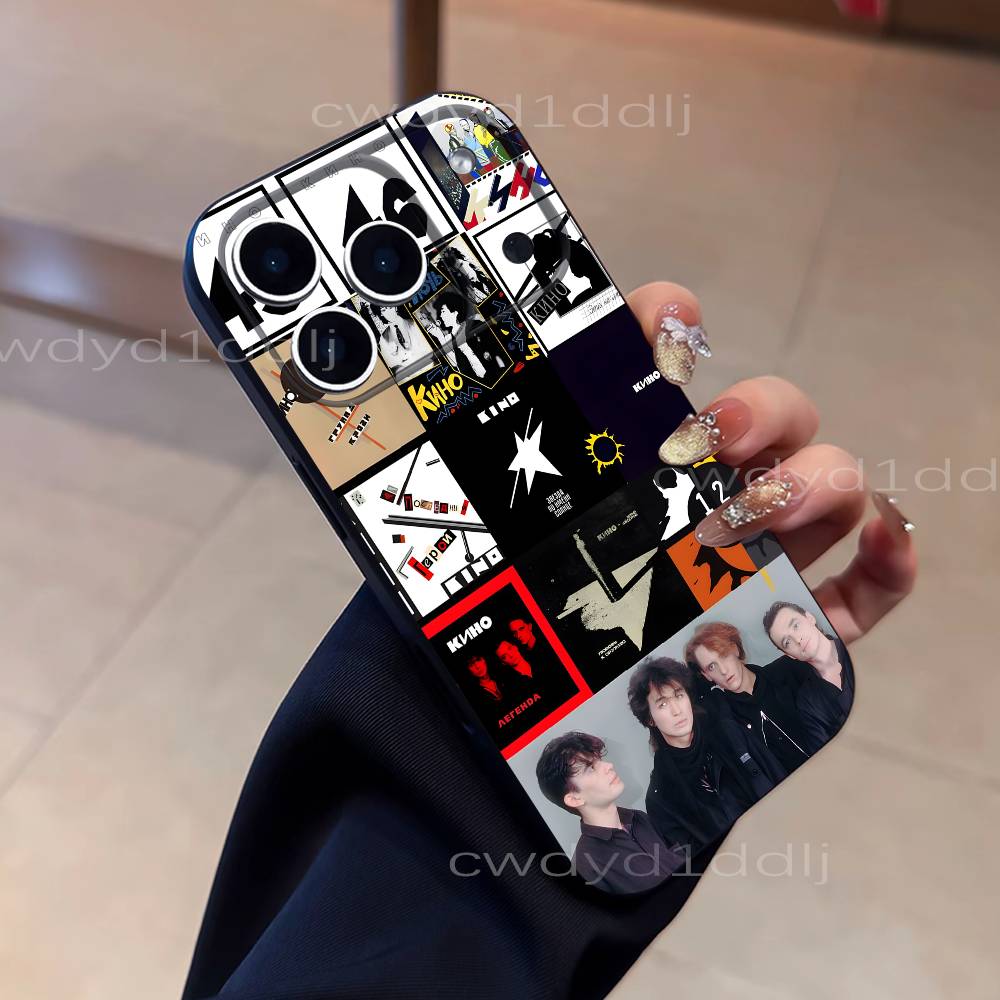 Чехол для телефона K-Kino Viktor Tsoi Для iPhone 17,16,15,11,12,14,13 Pro Max Mini XS,XR,7 Plus 16E Air Ударопрочный Мягкий Чехол
