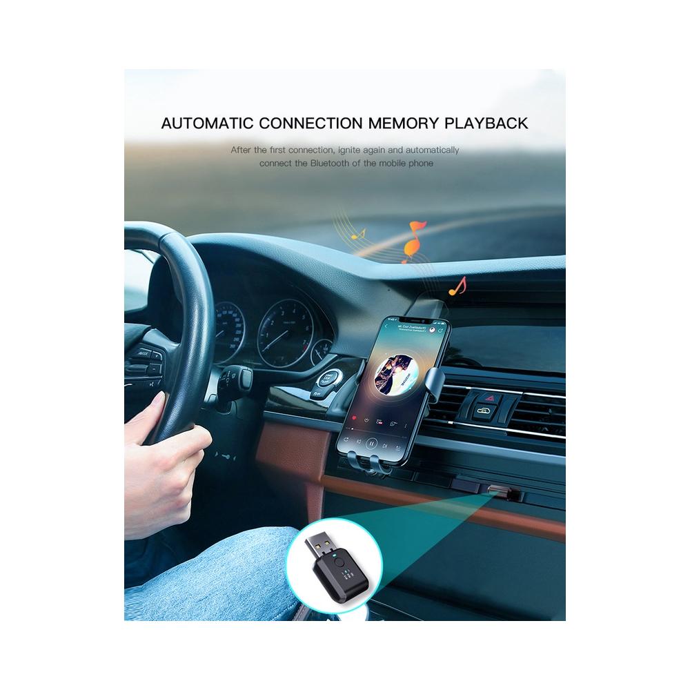 Mini FM Transmitter Car Bluetooth 5.1 Adapter Handsfree Call Fm Radio Music Player Auto Wireless Audio Receiver Car Accessories