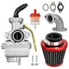 Комплект карбюратора PZ22, комплект впускной трубы фильтра дроссельной заслонки для мотоциклов, внедорожных велосипедов, квадроциклов