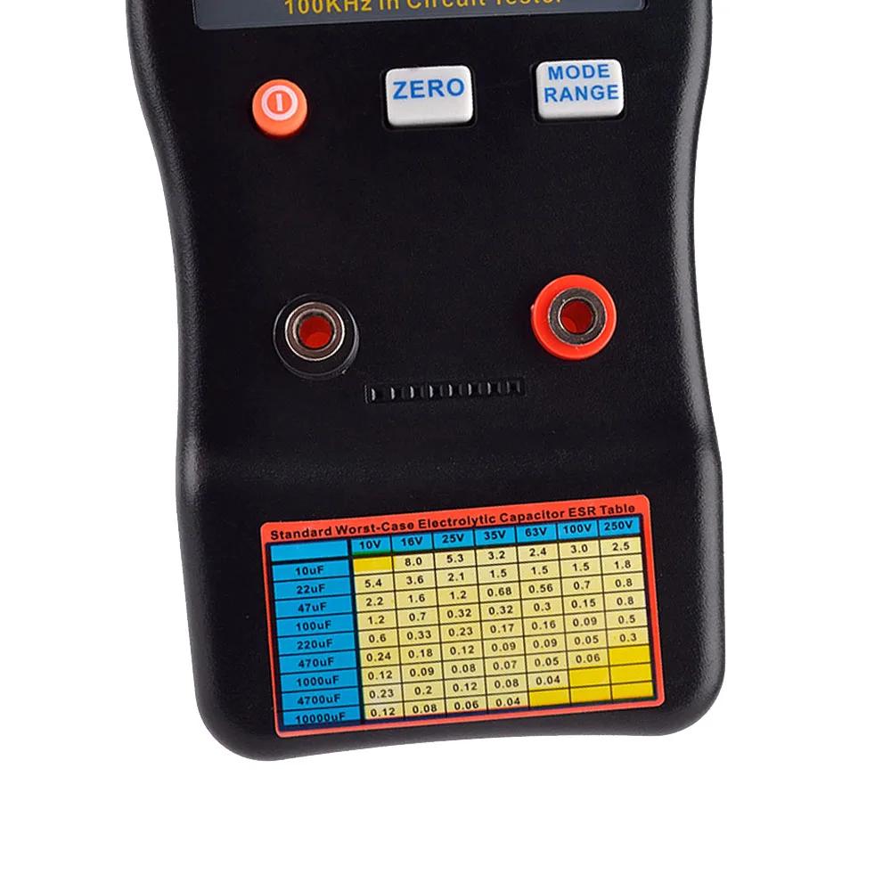 MESR-100 ESR Capacitance Meter LCD Capacitor Tester for Internal Resistance & Capacitance