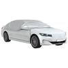 Car Cover Half Garage with Hooks Silver