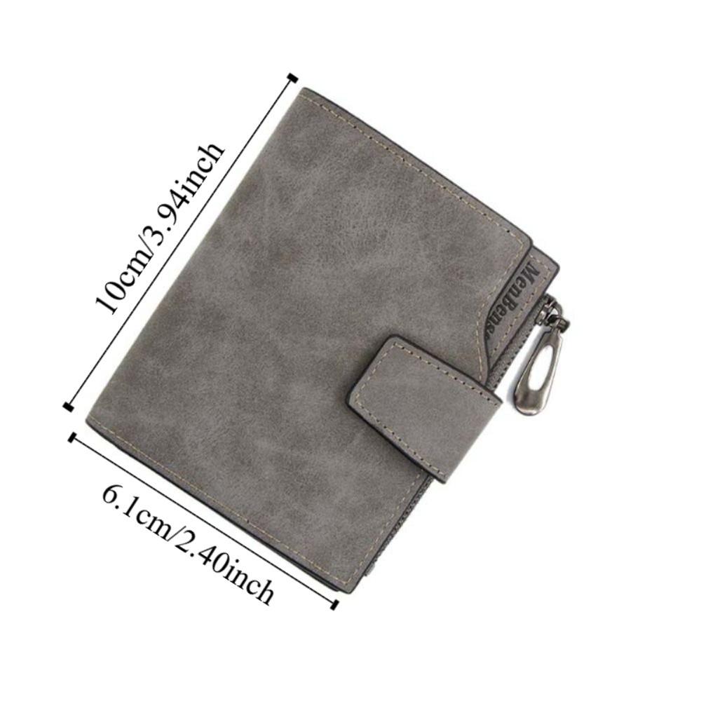 Large Capacity Cash Purse Bag PU Leather Short Wallets Elegant Pocket Purse Wallet  Outdoor
