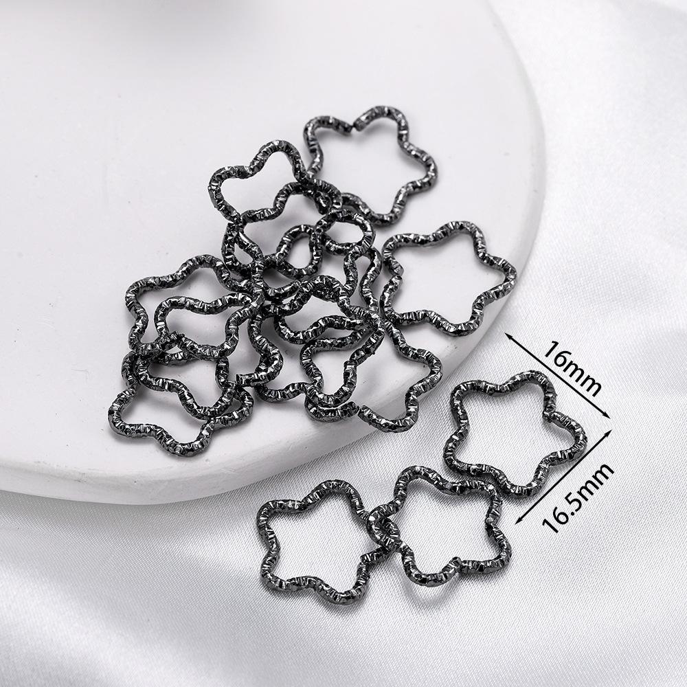 50 шт./лот, новый стиль, прыжковые кольца с золотой звездой, витые разъемные кольца, разделительные кольца, разъемы для изготовления ювелирных изделий, принадлежности для изготовления ювелирных изделий