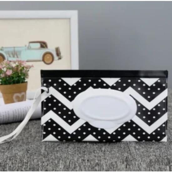 Сумка для влажных салфеток для малышей, симпатичная, с застежкой-липучкой, многоразовая сумка для влажных салфеток, откидная крышка, коробка для салфеток, полезный аксессуар для детской коляски на открытом воздухе