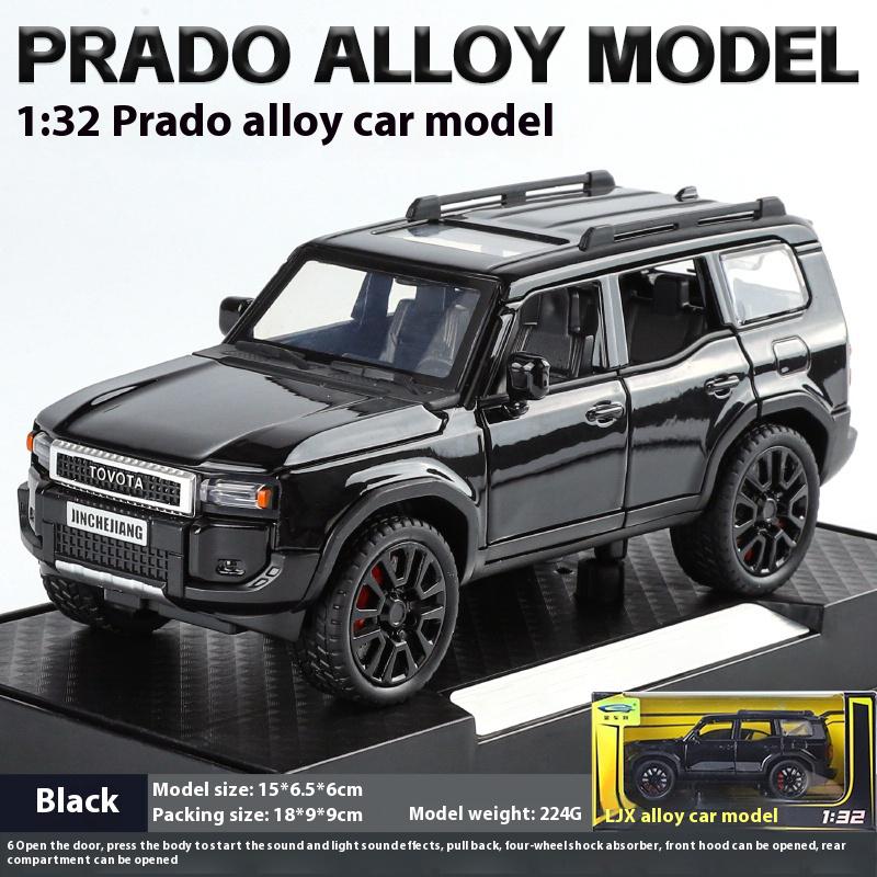 FAJC5 1:32 TOYOTA PRADO Land Cruiser Off Road Vehicle Metal Alloy Diecast Model Car Outdoor Display Collectibles Decorative Gift Boy