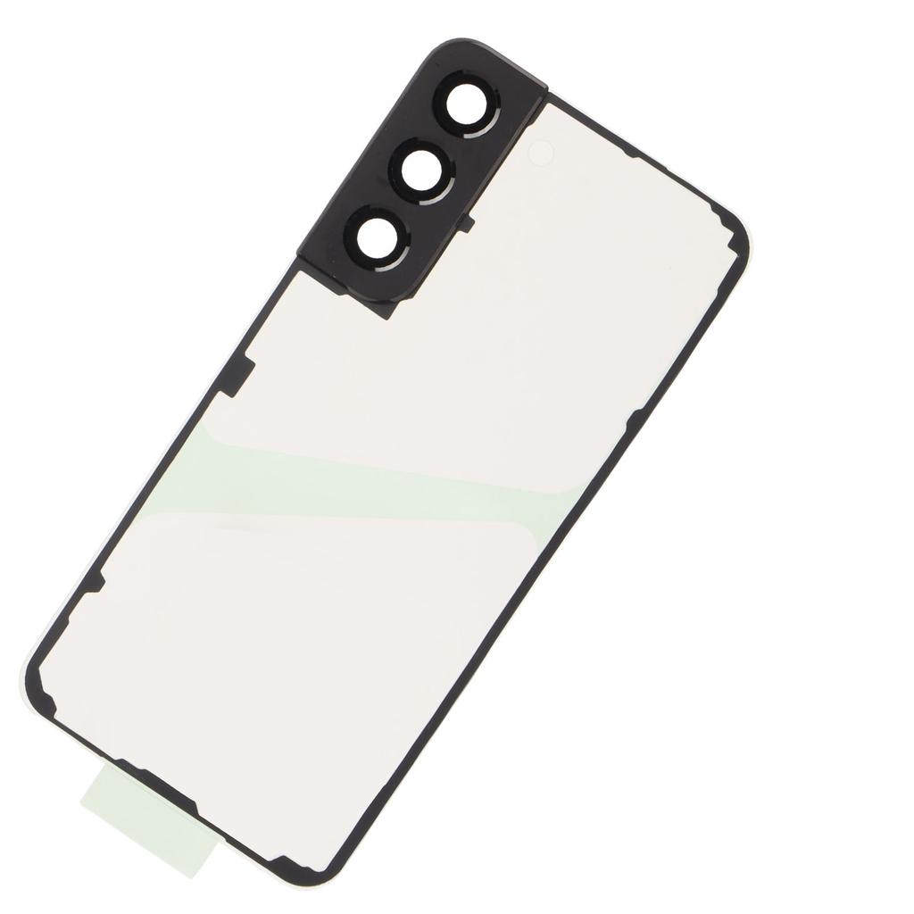 Back Glass Cover Replacement Transparent Housing Door Black Frame with Camera Lens Phone Stand Toos