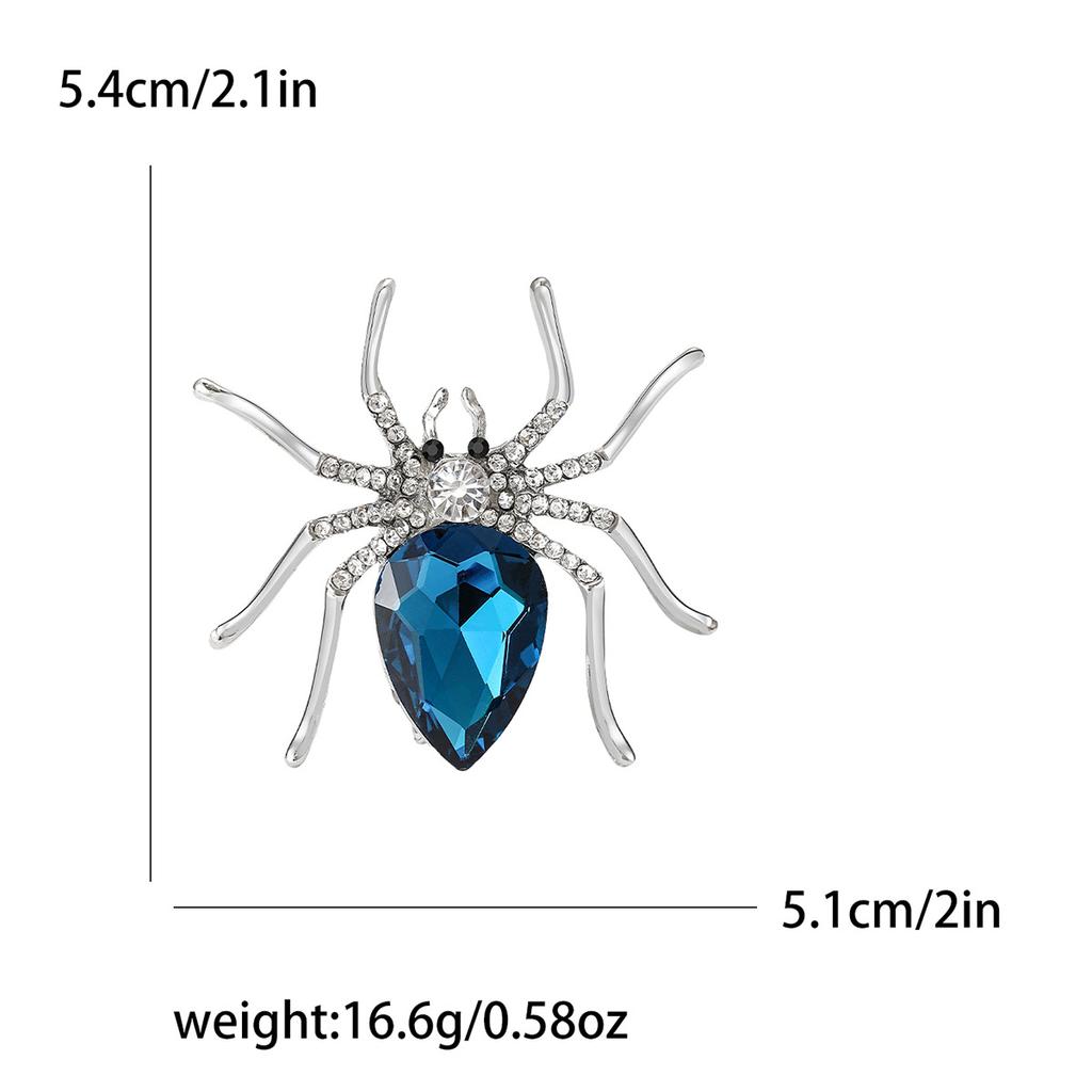 Trend Alloy Rhinestone Брошь Паук Креативный Костюм Хэллоуин Брошь Украшение Булавка Для Мужчин И Женщин