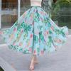 Tooxika Chiffon Skirt, Floral Holiday Style Beach Skirt